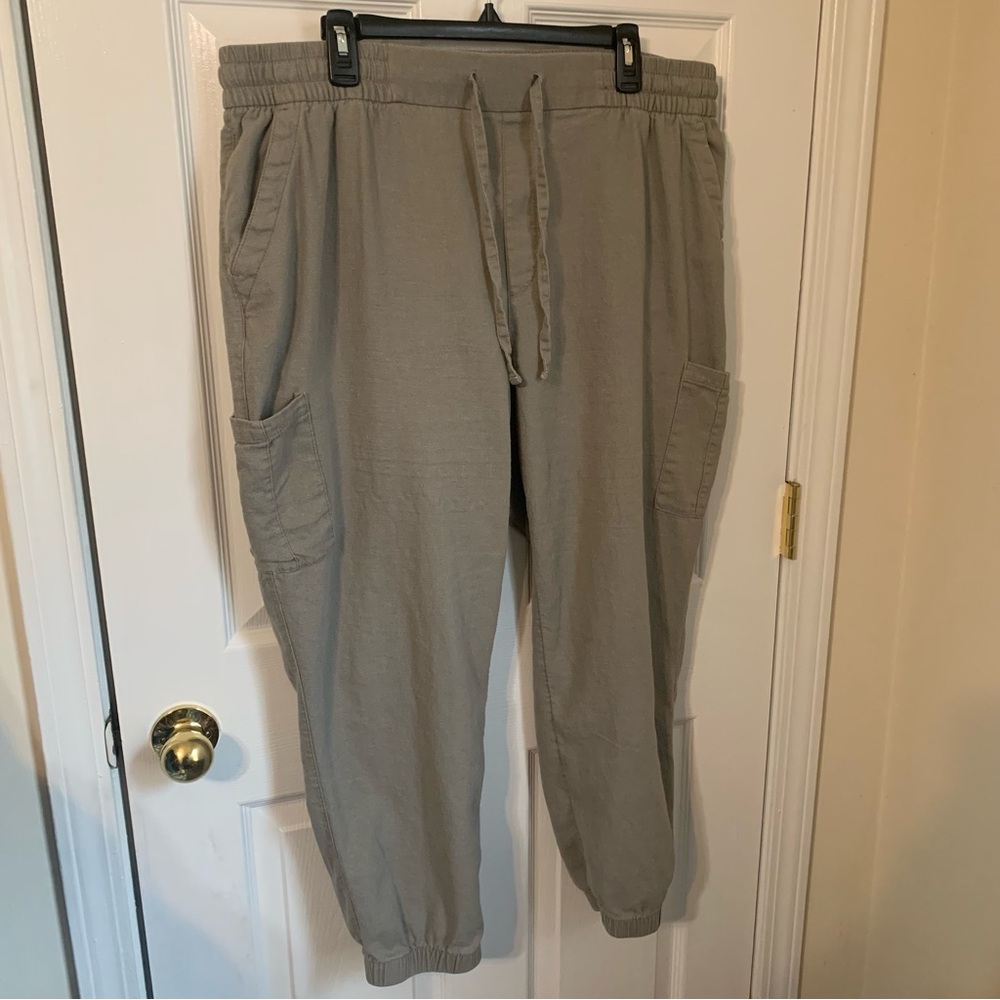 Old Navy xl linen cargo joggers